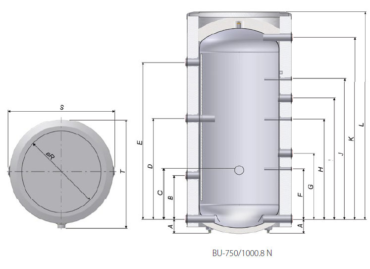 Размеры Bu 750-1000