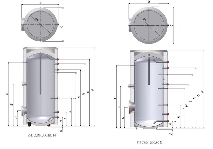Размеры Z-E 220-1000